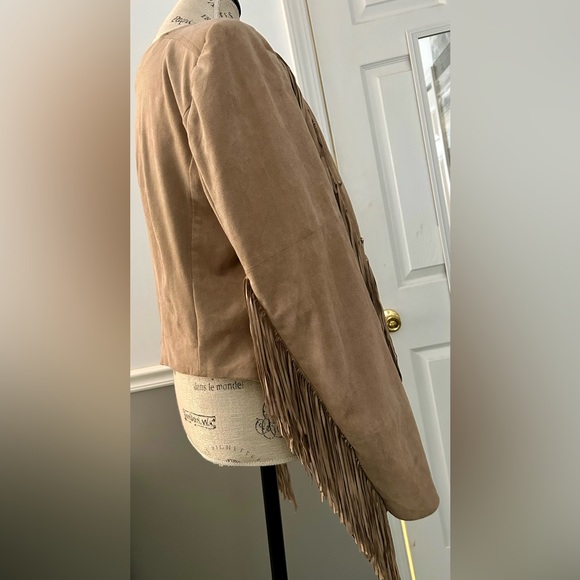 Guess size L fringed faux suede jacket - Picture 4 of 10
